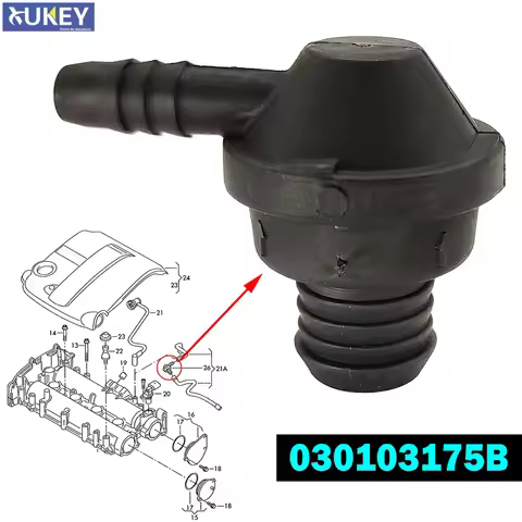 For AUDI A1 A3 S3 8P VW Beetle Caddy 2k Golf ESTATE Jetta Polo 9N 6R 6C EOS Touran Engine Breather H
