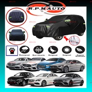 BENZ B170 190T Black Zipper Design Jet Protection Car Cover Waterproof Sun-proof Selimut Kereta B180