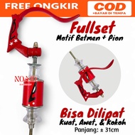 GANTUNGAN Magpie Box Bird Cage Hanger Folding Betmen Motif + Pawn Aluminum Material Length 31Cm