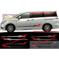 Elgrand car sticker sporty listcutting stiker for nissan Elgrand car