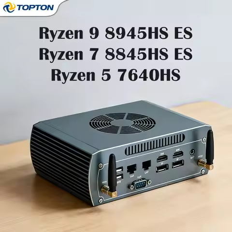 Mini PC AMD Ryzen 9 8945HS ES Ryzen 7 8845HS ES Ryzen 5 7640HS 2x2.5G LAN Dual DDR5 Dual NVMe Barebo