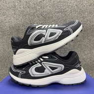 Dior B30 - Black & White Retro Mesh Sneakers | Breathable Thick Sole Casual Shoes for Men & Women