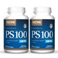 Jarrow Formulas PS 100 - 60 Softgels, Pack of 2 - 100 mg Phosphatidylserine (PS) - Supports Brain He