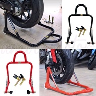 UNIVERSAL PADDOCK STAND 2IN1 SWING ARM+BOBBIN BRACKET HEAVY DUTY PADDOCK MOTORCYCLE MOTOR REAR