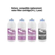 Ruhens V series Hydroflux H2300 compatible replacement water filter cartridge (3+1) 1year