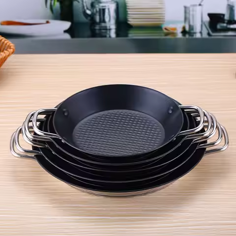 High good quality Stainless steel pan Spanish seafood rice cooker paella pan kochtopf