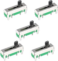 uxcell 5pcs Fader Variable Resistors Mixer 18mm Straight Slide Potentiometer B102 B1K Ohm Linear Sin