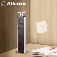 13A Power Socket with USB Pull Pop Up Retractable Socket Hidden Desktop Socket Table Outlet Kitchen 