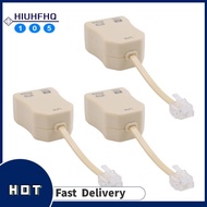【SGHI】3Pcs ADSL Splitter for Phone Line Phone Jack Splitter In-Line DSL Filter Telephone Modem ADSL 