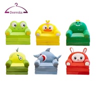[deevoka] Boys Girls Cartoon Couch Chairs Cover Foldable Armchair Slipcover Couch Cover