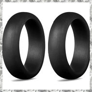 (DKCZ) 5.7mm Popular for Men Women Silicone Cool Rings Silicone Wedding Ring Environmental Outdoor S