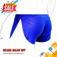 MEN'S SEMI TRANSPARENT BOXER PANTS MEN'S BOXER TRANSPARENT BLUE AB BOXER PANTS