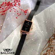 [Original] Balmer 8190L RG-4 Elegance Sapphire Women Watch with Black Dial Black Stainless Steel Mesh Bracelet