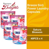 [Bundle of 4] Breeze 5in1 Power Laundry Capsules 40's