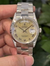 🤴🏻👑 DAY-DATE 勞力士 Rolex 118339 MOP黃貝殼 單錶（冇卡冇盒）12.5格