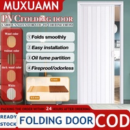 【Ready Stock】PVC Folding Door Kitchen And Bathroom Door Accordion Sliding Door