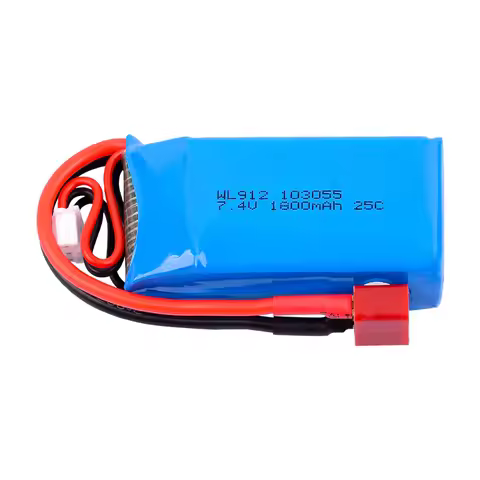 7.4V 1800MAH Lithium Battery 25C 2S Model Ship Battery Suitable For WL912 Remote Control Ship Large 