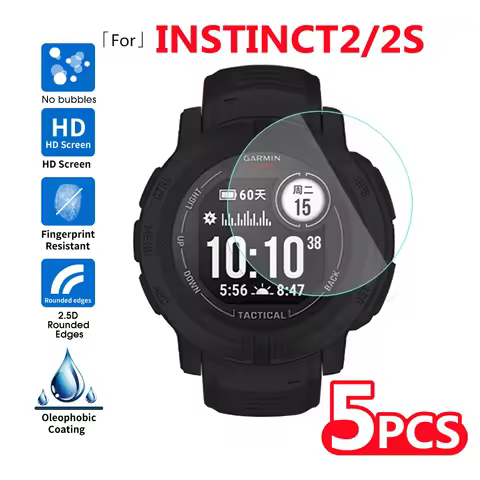 Tempered Glass Film for Garmin Instinct 2 2S Anti-scratch Hard Screen Protector for Instinct 2S 2 Pr