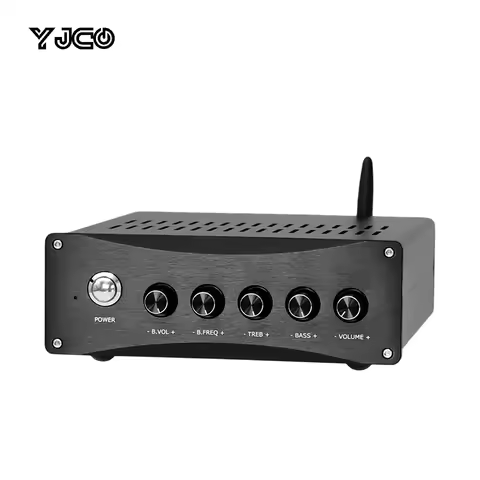 YJCO TPA3255 Bluetooth Power Amplifier 300Wx2+600W 2.1 QCC3034 QCC3084 PCM5102 Decoder LLC Built-in 
