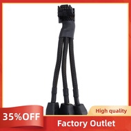 16Pin GPU Cable to 3X 8 Pin Pcie Extension - 16AWG PCIE 5.0 90 Degree Right Angle 16 Pin 12+4Pin Sup