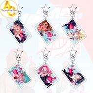 ALIEN STAGE Anime keychain, gift for MIZI SUA TILL IVAN HYUNA LUKA fans, WrightZ cosplay accessory