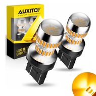 AUXITO 2x T20 LED 7440 WY21W W21W Led Light Bulbs 7443 W21/5W 3156 3157 Led T25 Super Bright Yellow 