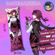 Dakimakura/guling ANIME KAFKA HONKAI STARRAIL/Size 20x60cm/includes Contents/Can custom