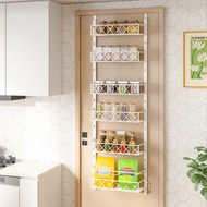 White 3/6/8 Layer Door Rear Rack Spice Rack Spice Storage Bedroom Storage Kitchen Organizer
