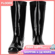 Waterproof Rain Boots  Simple High Gloss Durable Comfortable Wear Shoes Non‑Slip for Farmland Gardens