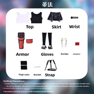 Fantasy VII Remake Tifa Cosplay Costume Womens Version Anime Game Character Outfit Accessories Inclu