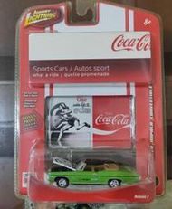 美國2007可口可樂JOHNNY LIGHTNING復刻1968雪佛蘭CHEVY IMPALA CONVER合金模型車