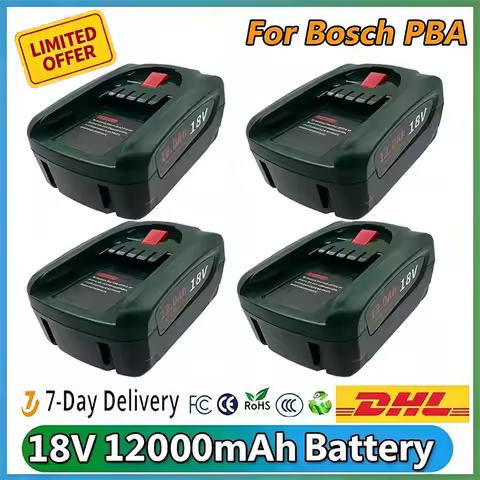 For Bosch PBA Rechargeable Battery 8000mAh 18V For Bosch Power Tools AL1880CV AL1810CV AL18815CV AL1