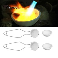 [Available] Set of 6 Small Ceramic Melting Crucible Dishes, Ceramic Melting Crucible Cup, Handle of 