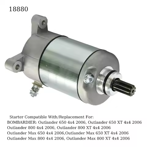 Starter Motor 18880 For Can-Am Maverick Commander and Renegade 1000 Outlander 800 650 500 Max 800R A