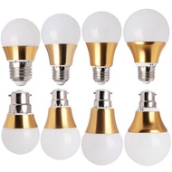 Dimmable LED Light Bulb E27 B22 3W 5W 7W 9W 5730 SMD Golden Lamp 220V Cool White 6000K,Warm White 28