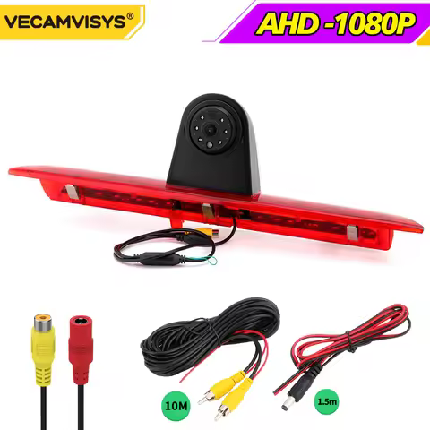 AHD 1080P 3rd Brake Light Reversing Camera 1/3 AHD Sensor Rear Camera with 10m cable For Ford Transi