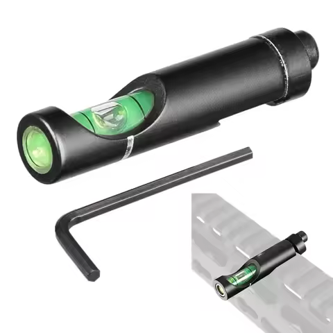 Tactical Picatinny Weaver Rail Alloy Spirit Bubble Level for 20mm Rifle/Airgun Scope Mounts Spirit O