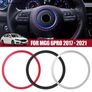 NOBELJIAOO Car Steering Wheel Decoration Aluminum Alloy Ring Circle Sticker Interior Styling for MG6