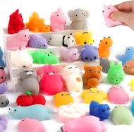 50Pcs Kawaii Mochi Squishy Toys Classroom Party Favors for Kids Stress Relief Squeeze Toys Fillers T