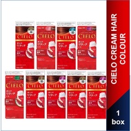 CIELO Cream Hair Color Cielo Hair Dye for Gray Coverage (Made in Japan)
