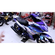 Exciter 150 blue and purple boss stamp, Exciter 150 stamp, Exciter 150 boss team, Exciter 150 car st