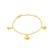 SK Jewellery Disney Mickey Mouse Set 999 Pure Gold Charm Bracelet