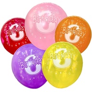 Agar.shop 25pcs mix color 6th birthday latex balloon 12inches for Birthday Party Decorations