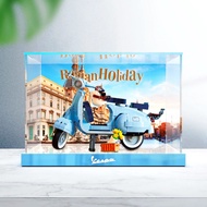 Ready Stock High Transparent Acrylic Display Box Lego 10298Vespa 125 Scooter Motorcycle Transparent Figure Storage Box