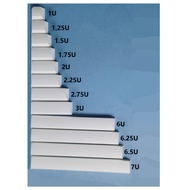 Popular 1U1.25 U1.5 U1.75 U2U2.25 U2.75 U3U4.25 U6U6.25 U6.5 U7UMDA Keycap