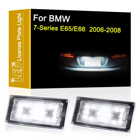 LED Number Plate Lamp For BMW 7-Series E65 E66 730i 735i 740i 740d 745i 750i 2006 2007 2008 White Li
