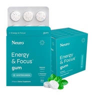 W5P1 Neuro Energy Caffeine Gum/Mints for Energy & Focus - Sugar-Free with L-theanine, Caffeine, Vita