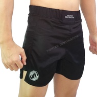 Fighter Destination BASIC IV Black Fight Shorts MMA Muaythai BJJ Boxing Kickboxing Combat Crossfit