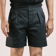 era-won กางเกงขาสั้น รุ่น Double belts Classic Shorts สี Black