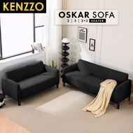 KENZZO: โซฟา โซฟาผ้าแคนวาส ขนาด2 และ 3 ที่นั่ง มีสีให้เลือก เทา/น้ำตาล/เทอร์คอยซ์ (OSKAR Fabric Sofa